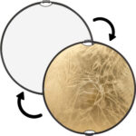 Impact Reflector circular plegable (dorado/blanco, 32") - Imagen 2